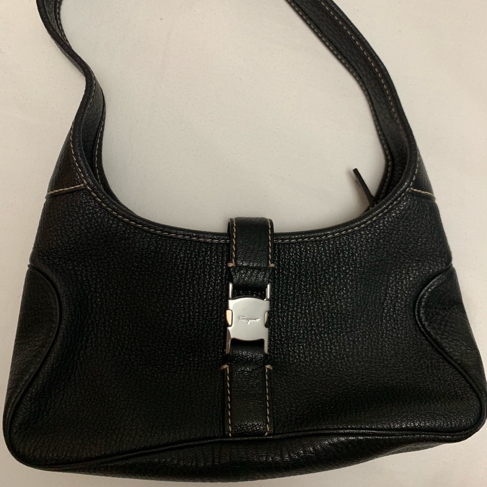 Black Ferragamo - small shoulder bag